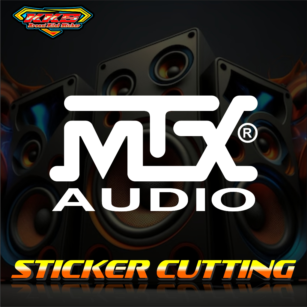 cutting sticker hardcase sound system MTX Audio .stiker variasi audio