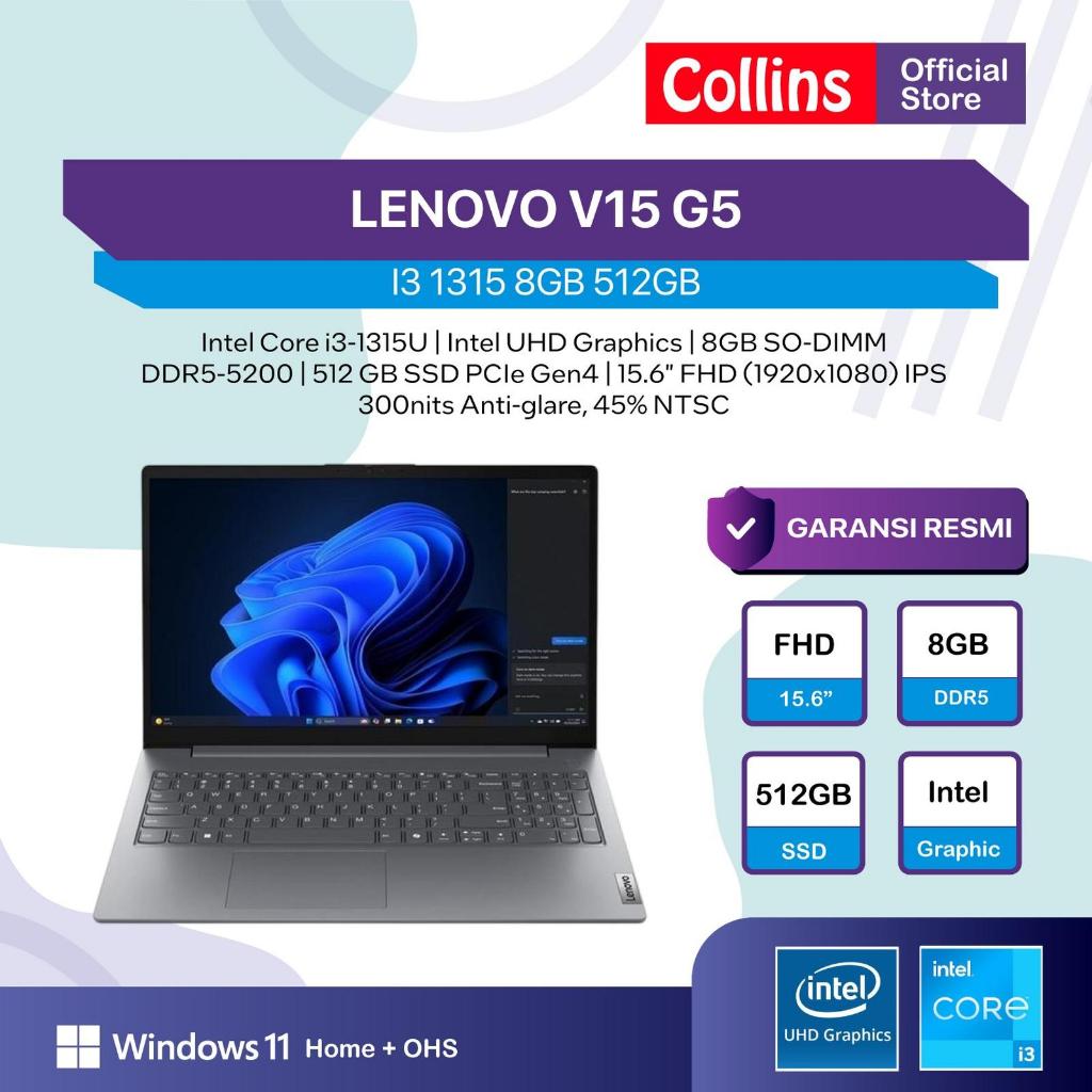 LENOVO V15 G5 I3 1315 8GB 512GB 15.6 FHD IPS W11 OHS