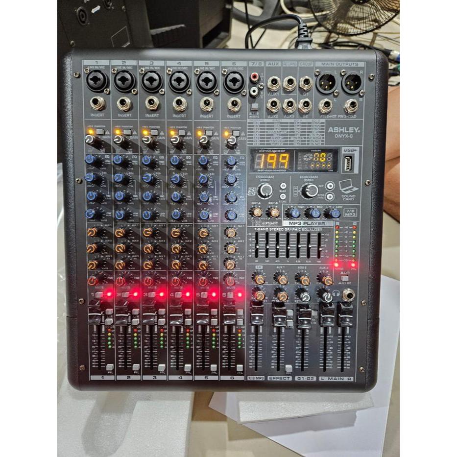 Mixer Audio Ashley ONYX 6 / ONYX6 Profesional Analog Mixer