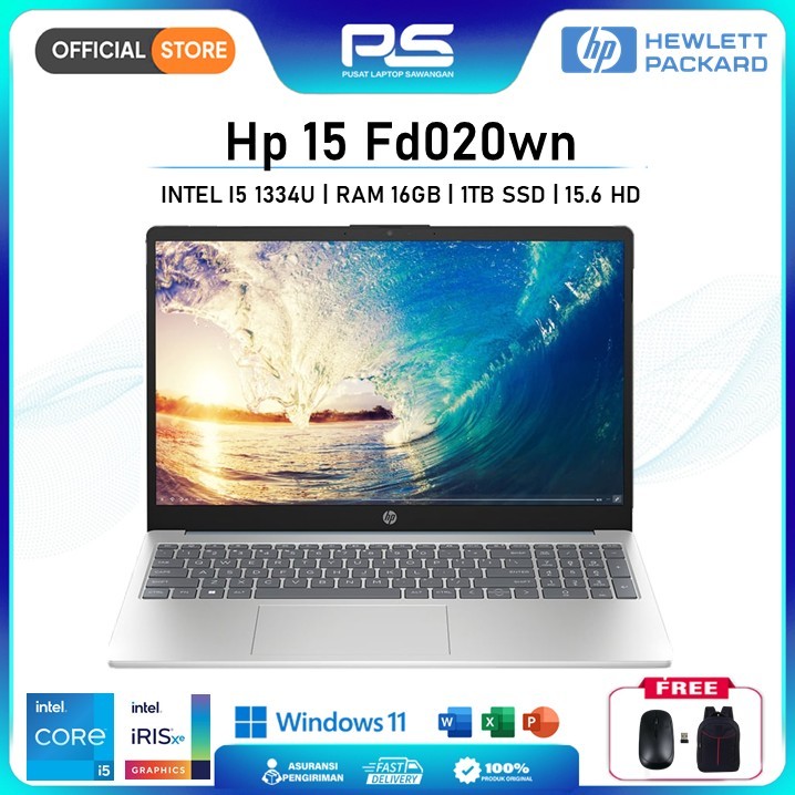 Laptop HP 15 Intel I5 1334U 16GB 1 TB Ssd 15.6 Inch  Win11 Original
