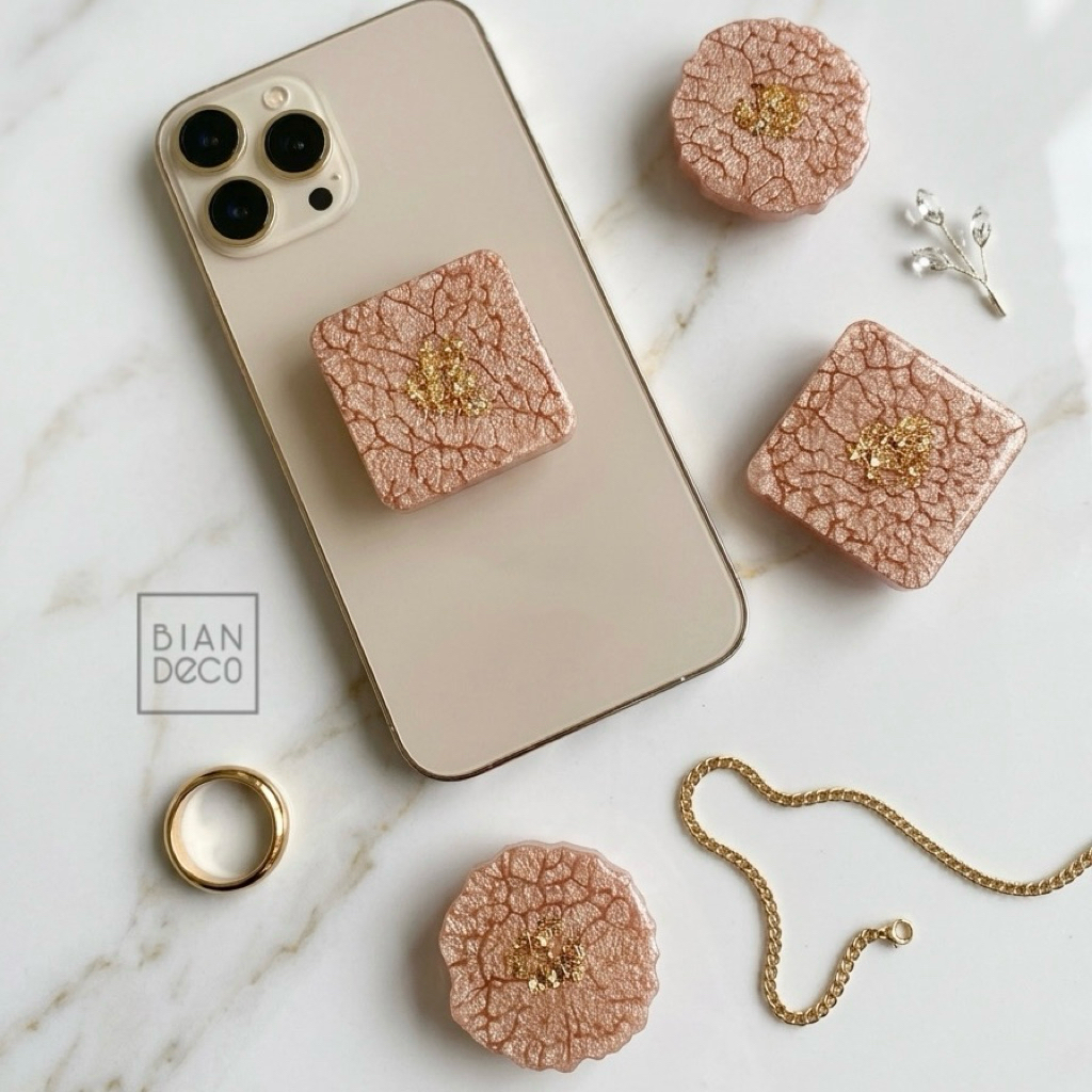popsocket resin phone grip popsocket transparan Round Square collection
