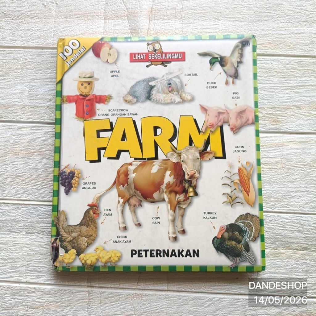 Lihat Sekelilingmu - FARM (peternakan) 100 Jendela - Buku Anak Bekas Preloved