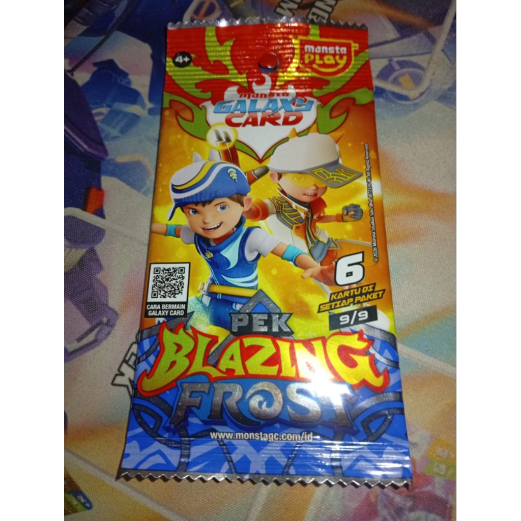 Kartu Monsta Galaxy Card Pek Blazing Frost Pek 9/9