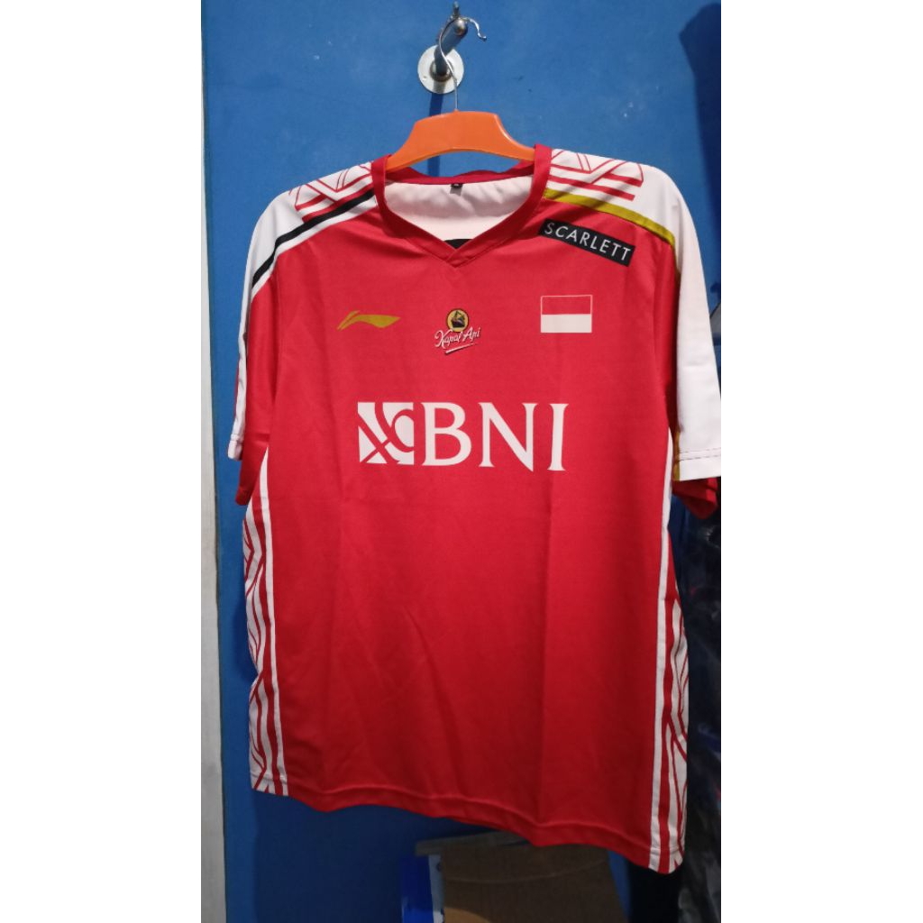 Kaos Jersey Badminton Bulutangkis Timnas Indonesia Sudirman Cup