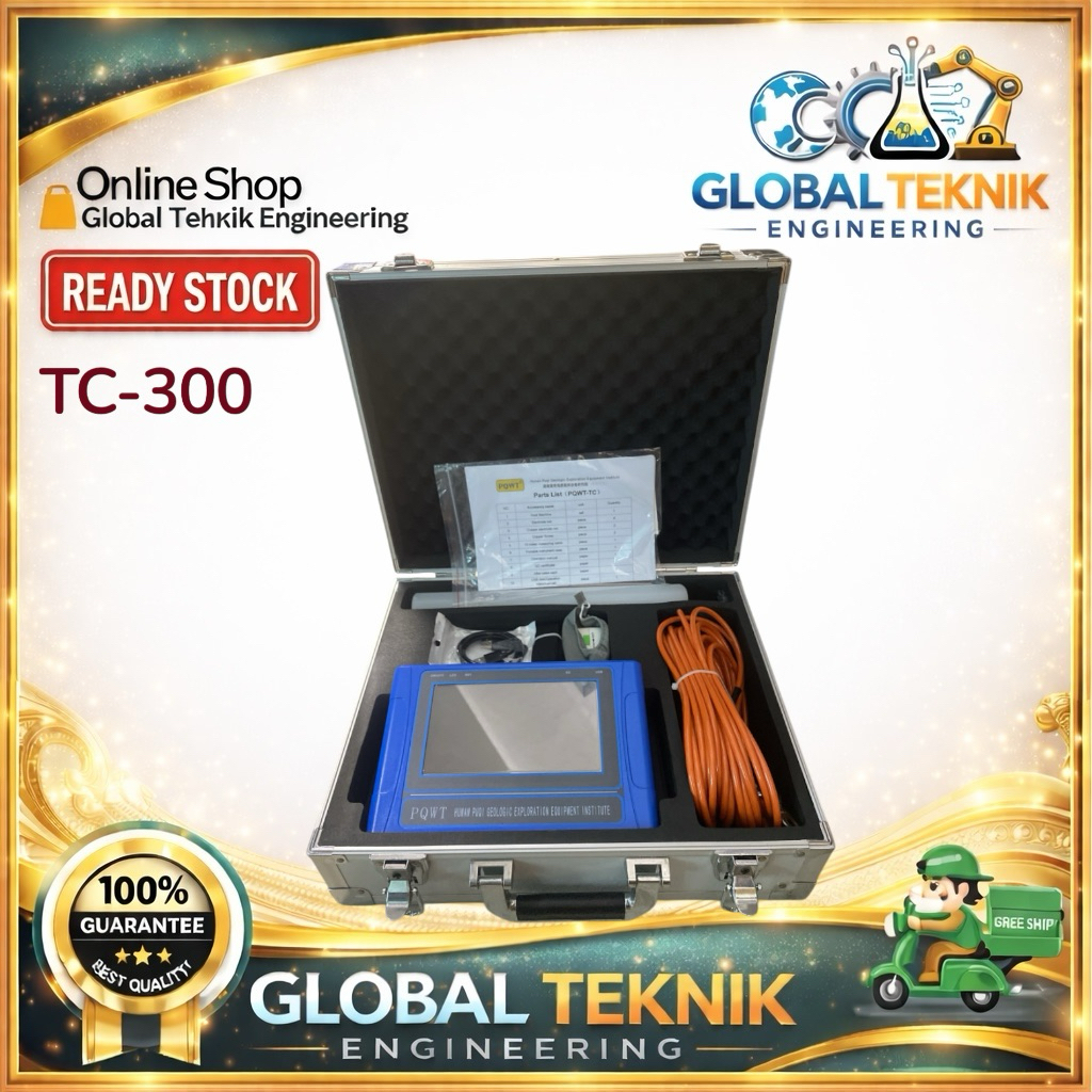 PQWT-TC300 undeground water detector Portable Undergroud 300M detector PQWT-TC300 Alat Geolistrik Au