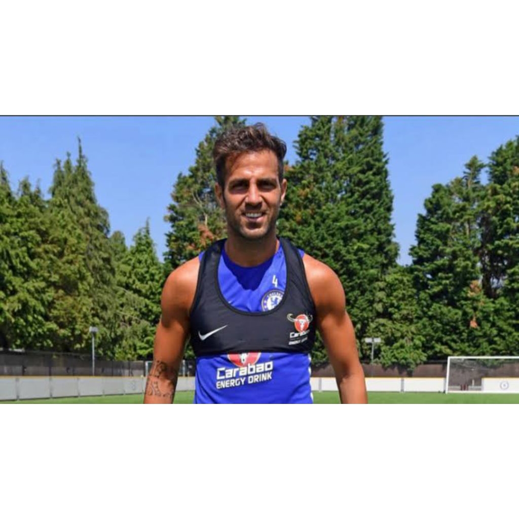 Gratis Nameset FABREGAS 4 Jersey Retro Chelsea Training 2018 2019 Size L