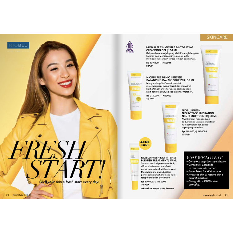 Jafra Nioblu Fresh Royal Boost Cleanser Gel 100ml - Pembersih Wajah Lembut & Melembapkan