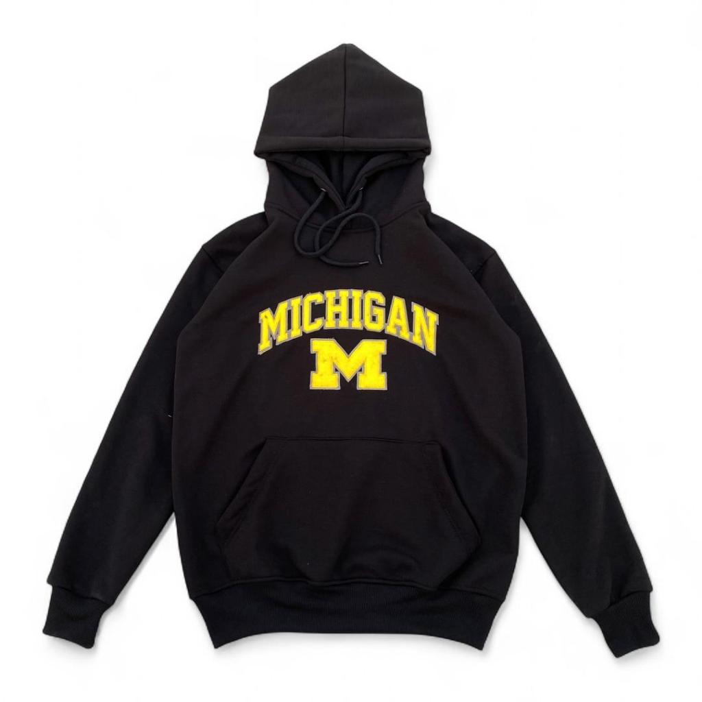 hoodie sweater michigan hitam