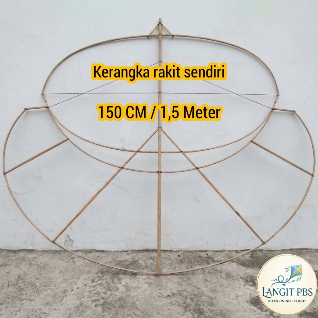 Layangan Gapangan Pegon lodoyo 1,5 Meter Mudah Dirakit