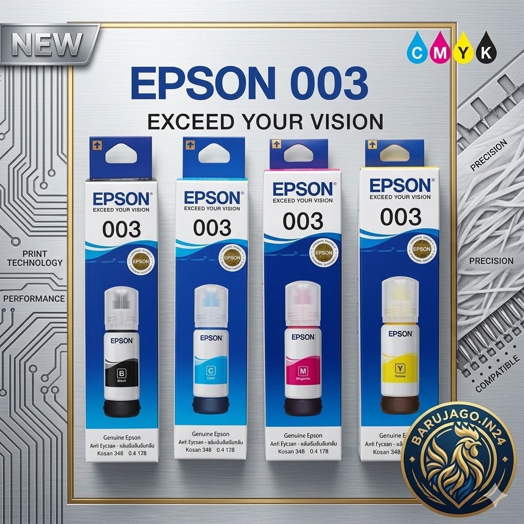 Tinta epson 003 orginal premium 1 set L3210