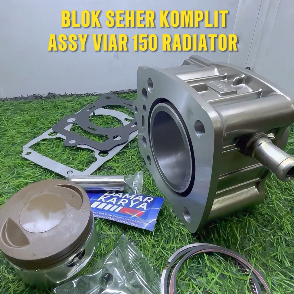 BLOK SEHER VIAR 150 TIPE RADIATOR SLINDER BLOK BORING KOMPLIT VIAR 150 CG 150 ORIGINAL