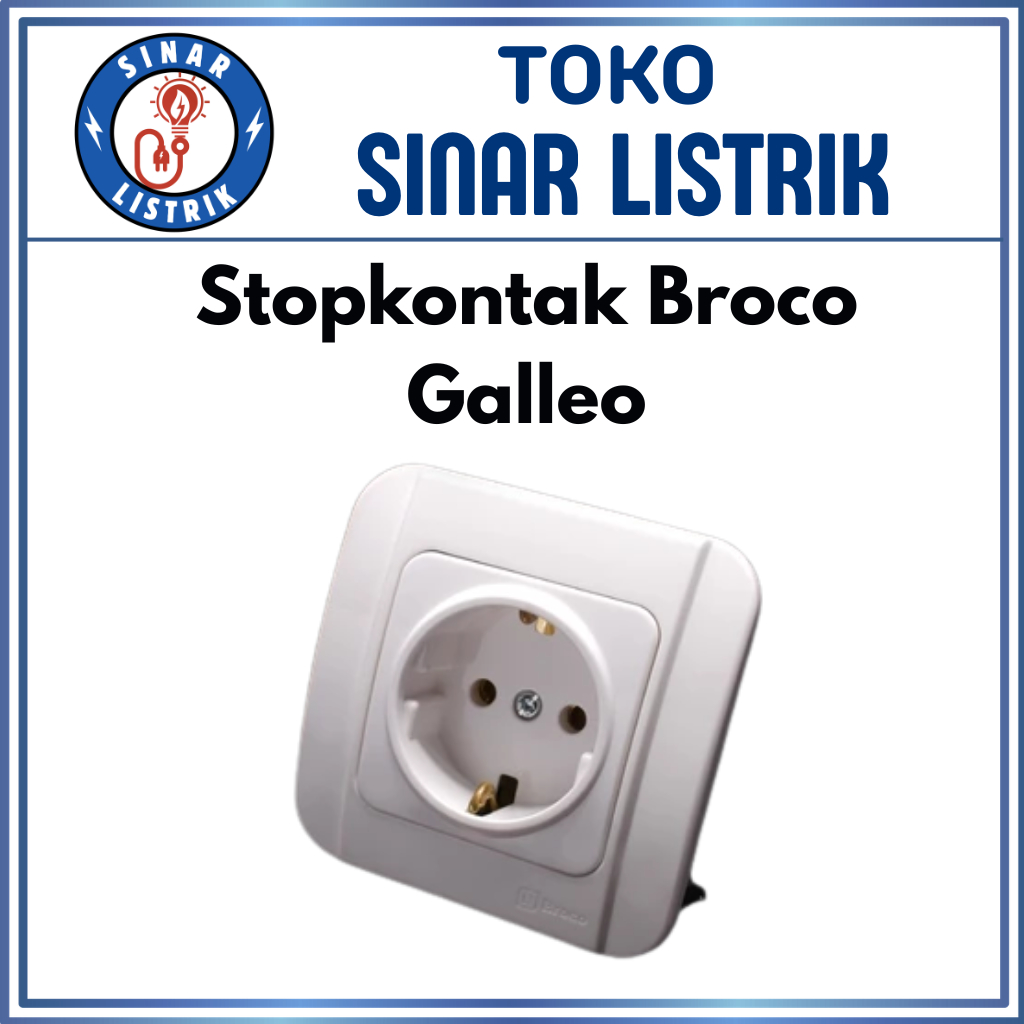 Stop Kontak Broco Galleo / Stop Kontak Galleo Broco / Colokan Broco Galleo - G151