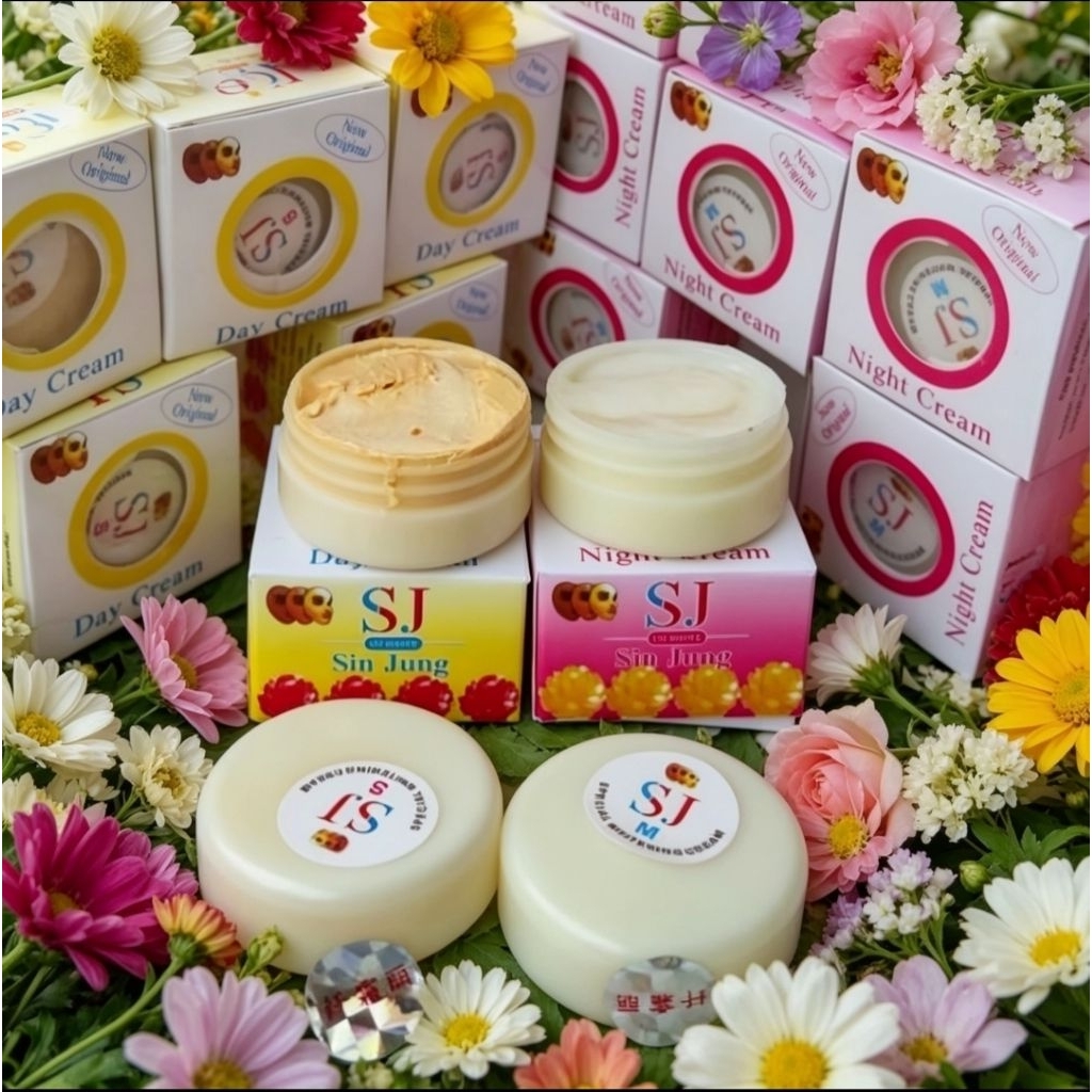 Eceran  (Cream Skincare Sj Day & Night)  pencerah wajah
