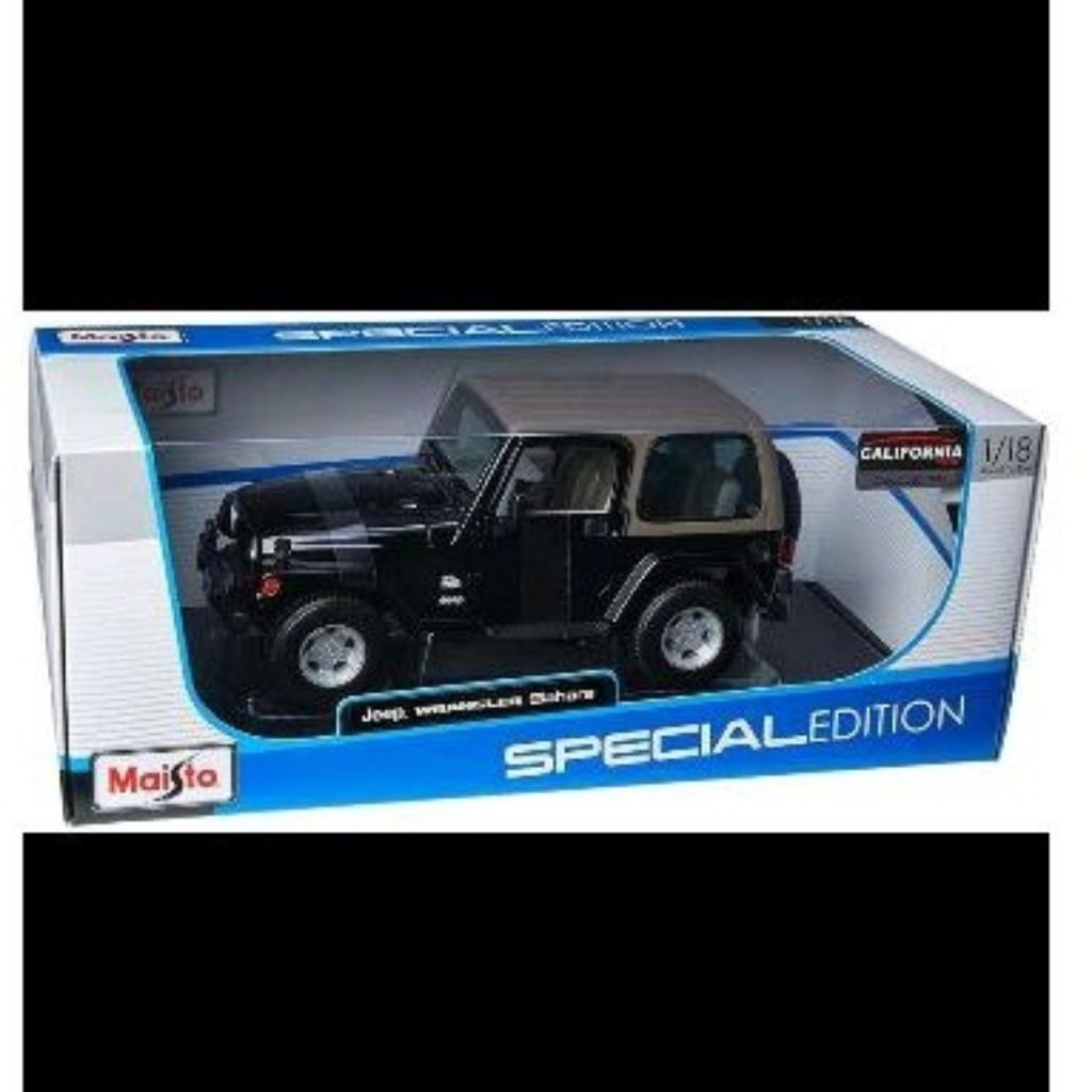 diecast maisto jeep Wrangler Sahara 1:18