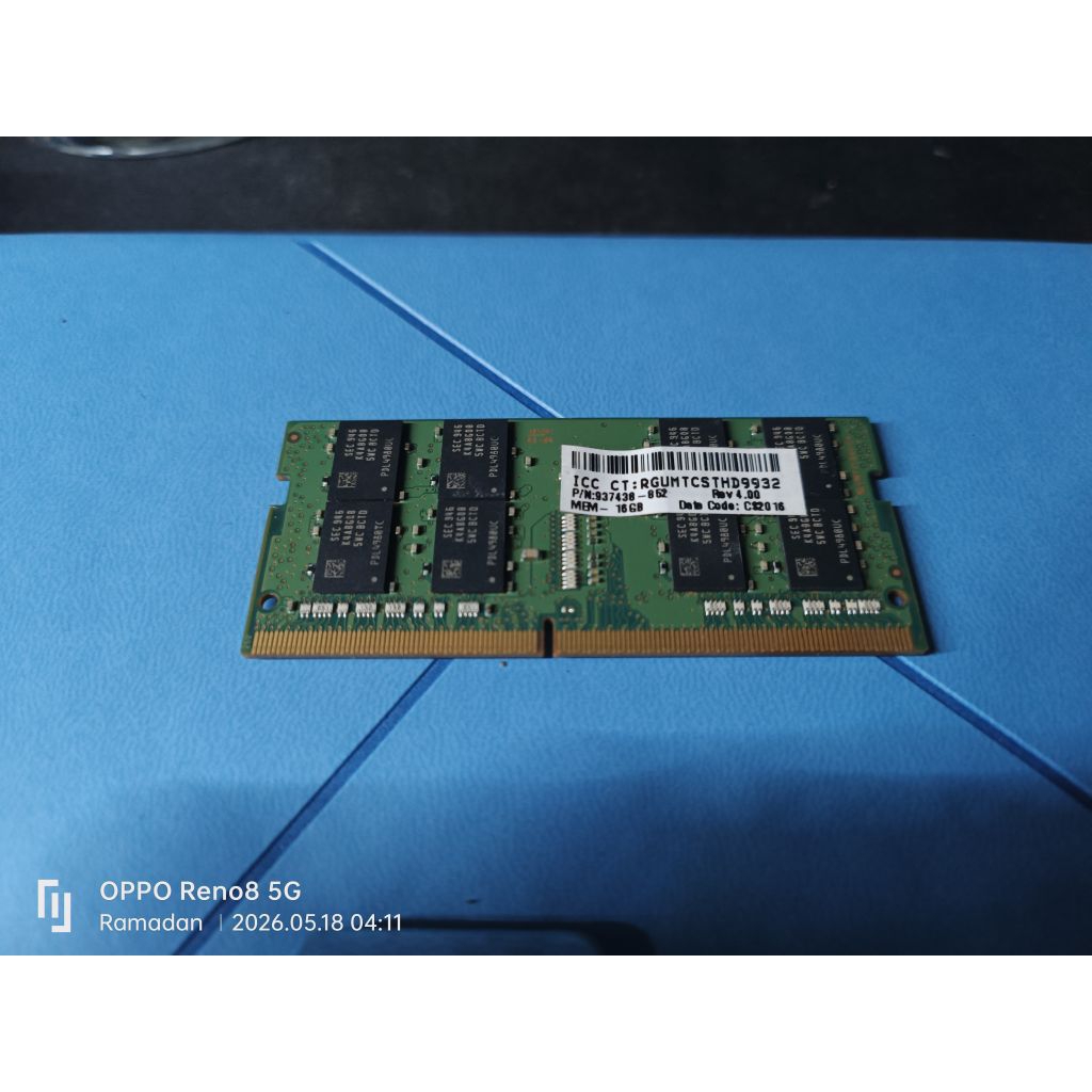 ram sodim laptop Samsung 16 gb 2666 mhz