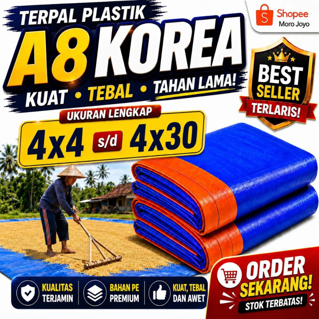 #terpal murah Terpal paling laris di shoope terpal plastik Korea A8 4x4 4x5 4x6 4x7 4x8 4x9 4x10 ter