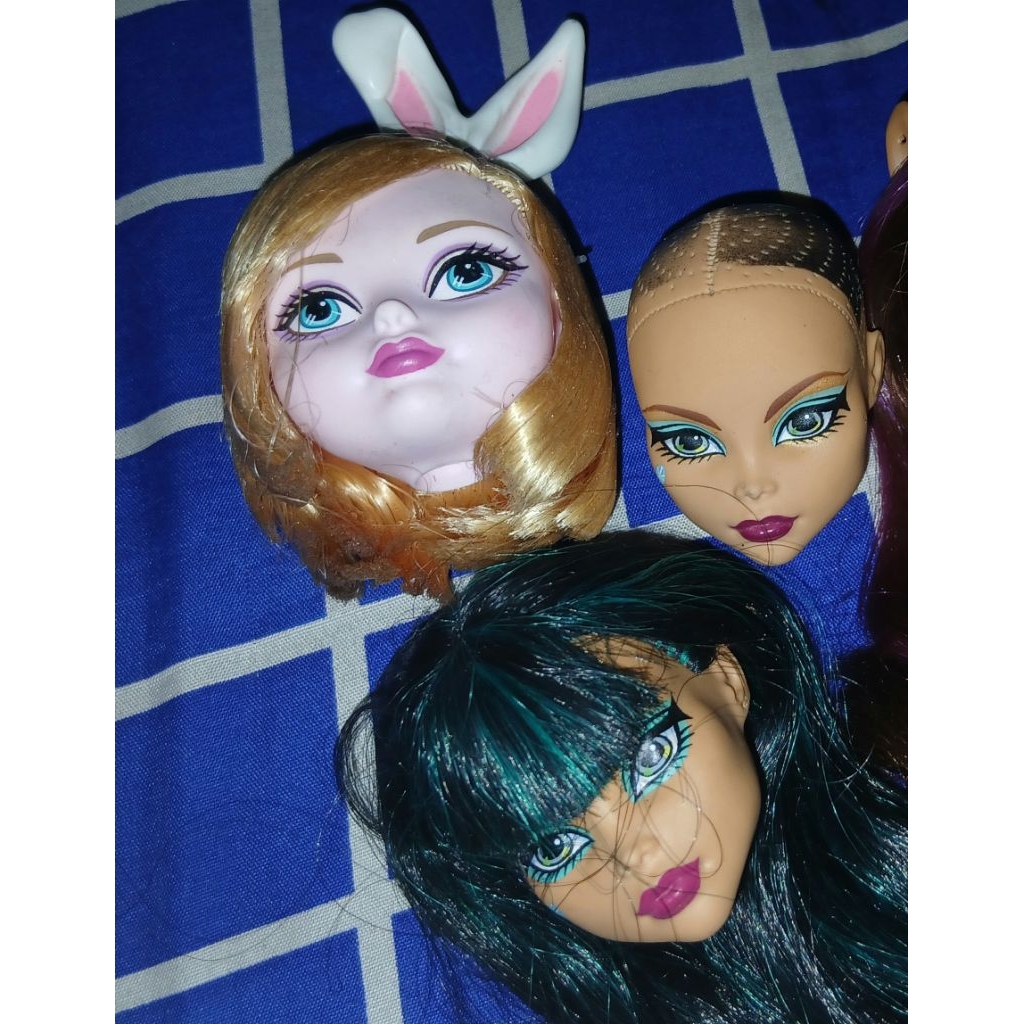 kepala monster high junk mattel isi 4 untuk reroot dan custom