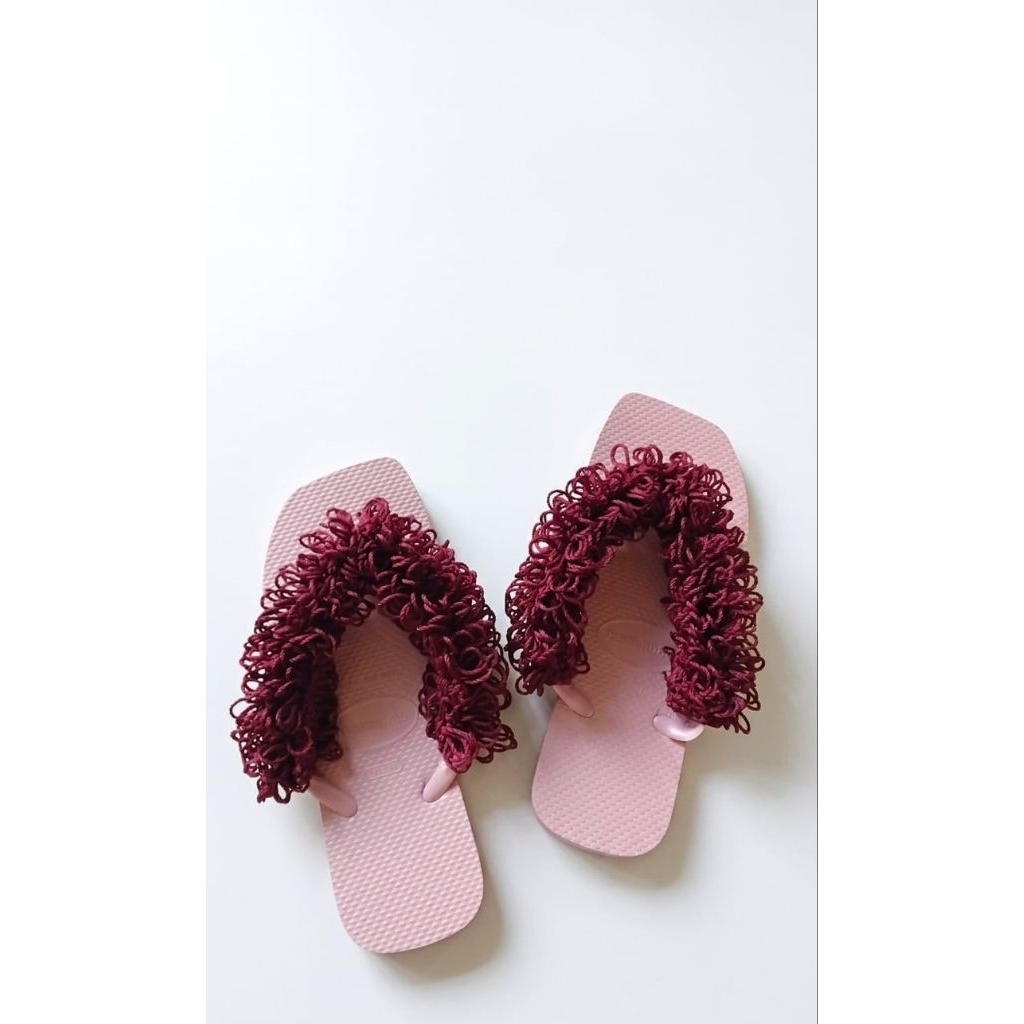 sandal rajut,sandal boho,sandal etnik,sandal rajut kekinian,sandal rajut handmade