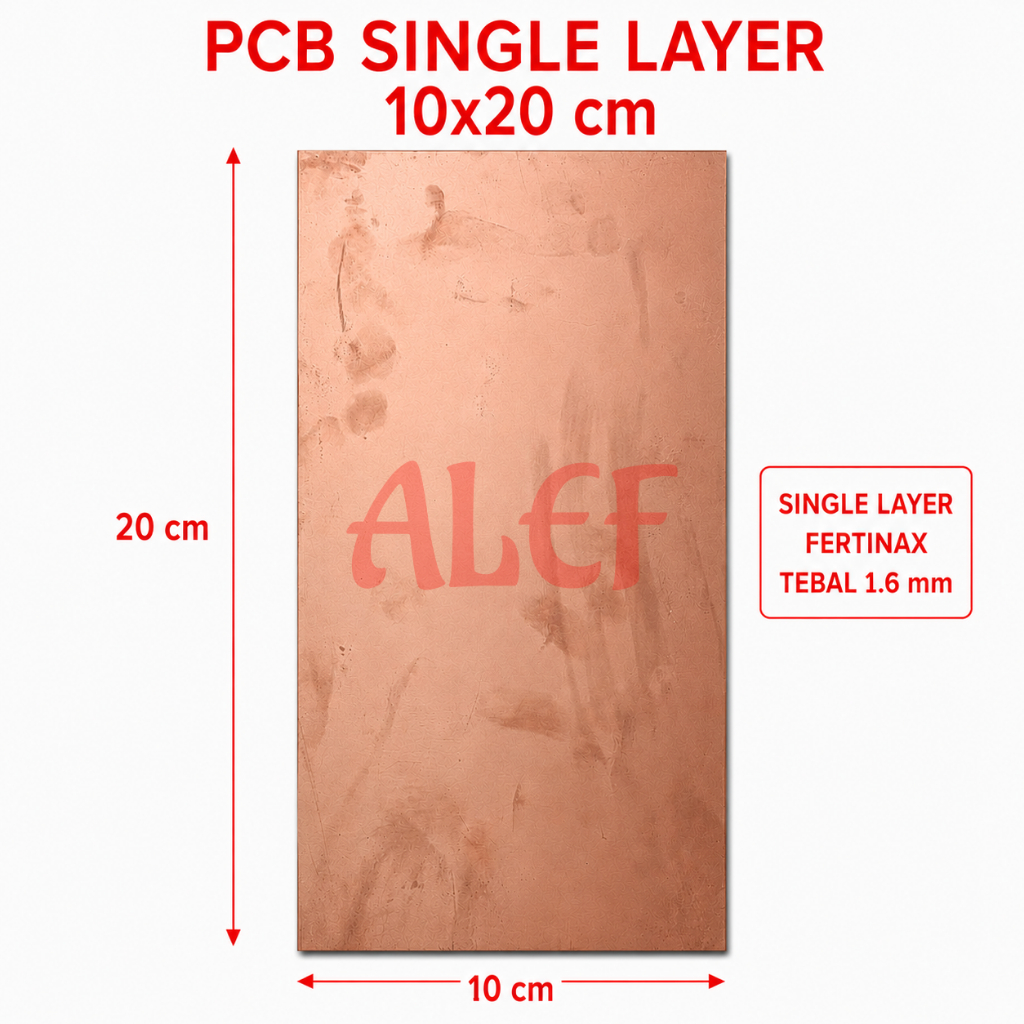 PCB Polos Single Layer 20x10 cm Vertinak pertinek board