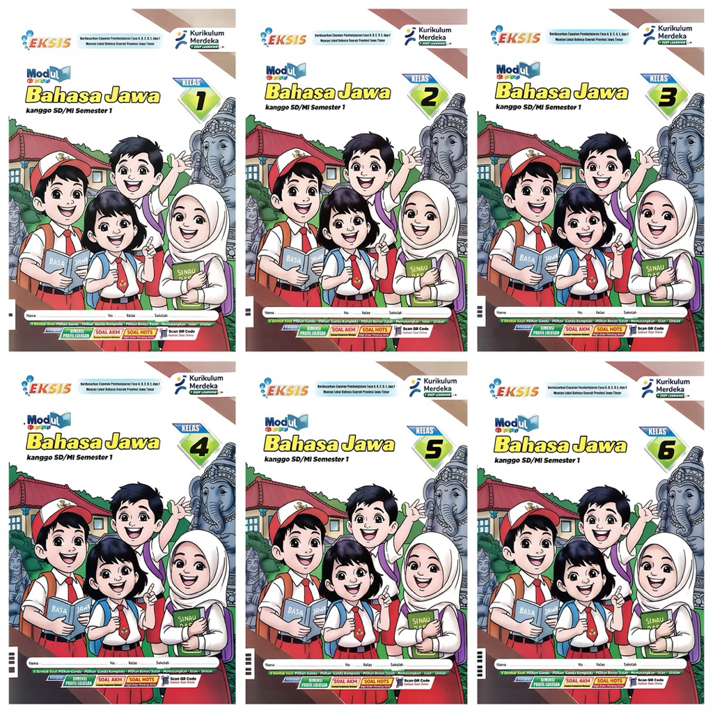 BUKU LKS SD MI BAHASA JAWA KELAS 1 2 3 4 5 6 KURIKULUM MERDEKA SEMESTER 1 TA 2026-2027|EKSIS|
