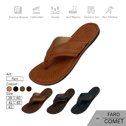 Comet - Sandal Pria Faro Tan Sandal Pria Casual Terbaru