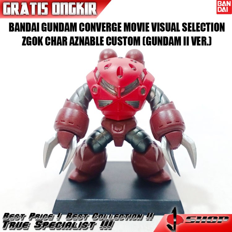 BANDAI GUNDAM CONVERGE MOVIE VISUAL SELECTION ZGOK CHAR AZNABLE CUSTOM (GUNDAM II VER.) GCPN409