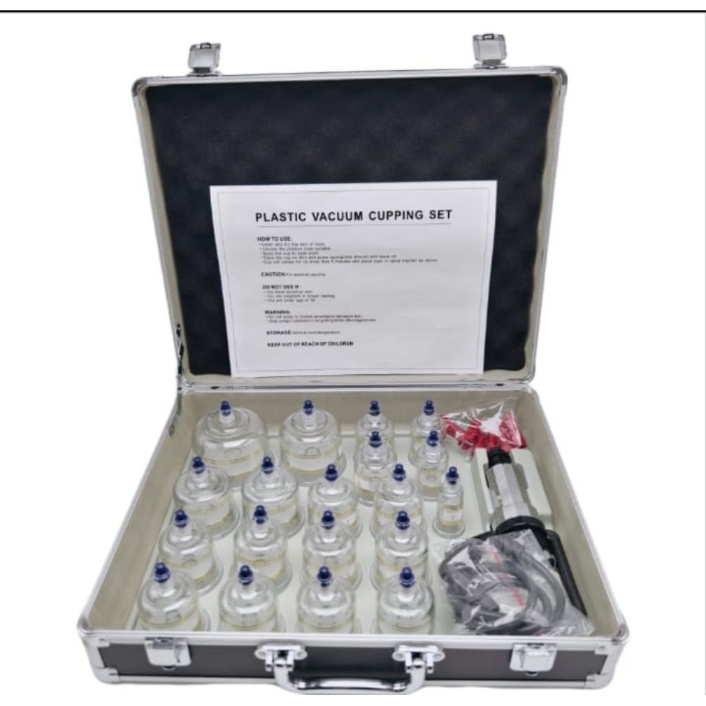 alat bekam set 19 cups box hitam