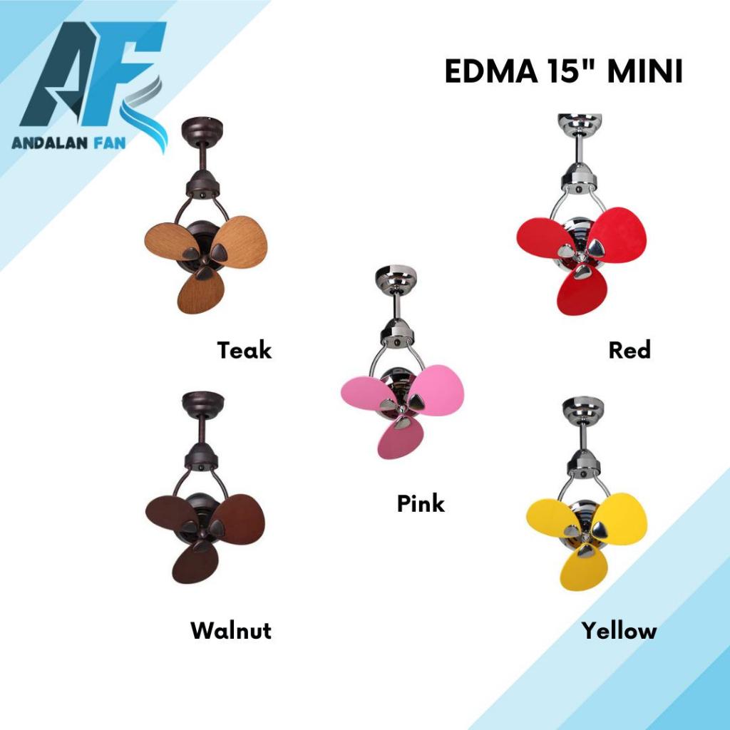 MT.EDMA / EDMA MINI 15" / 15 INCH Kipas Angin Plafon Dekorasi Motor AC