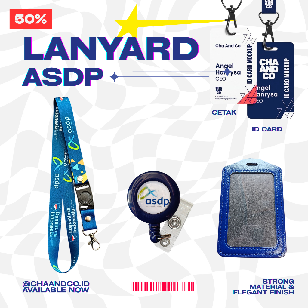 LANYARD ASDP DANANTARA / PAKET LENGKAP LANYARD ASDP DANANTARA [READY STOK] Langsung kirim hari ini