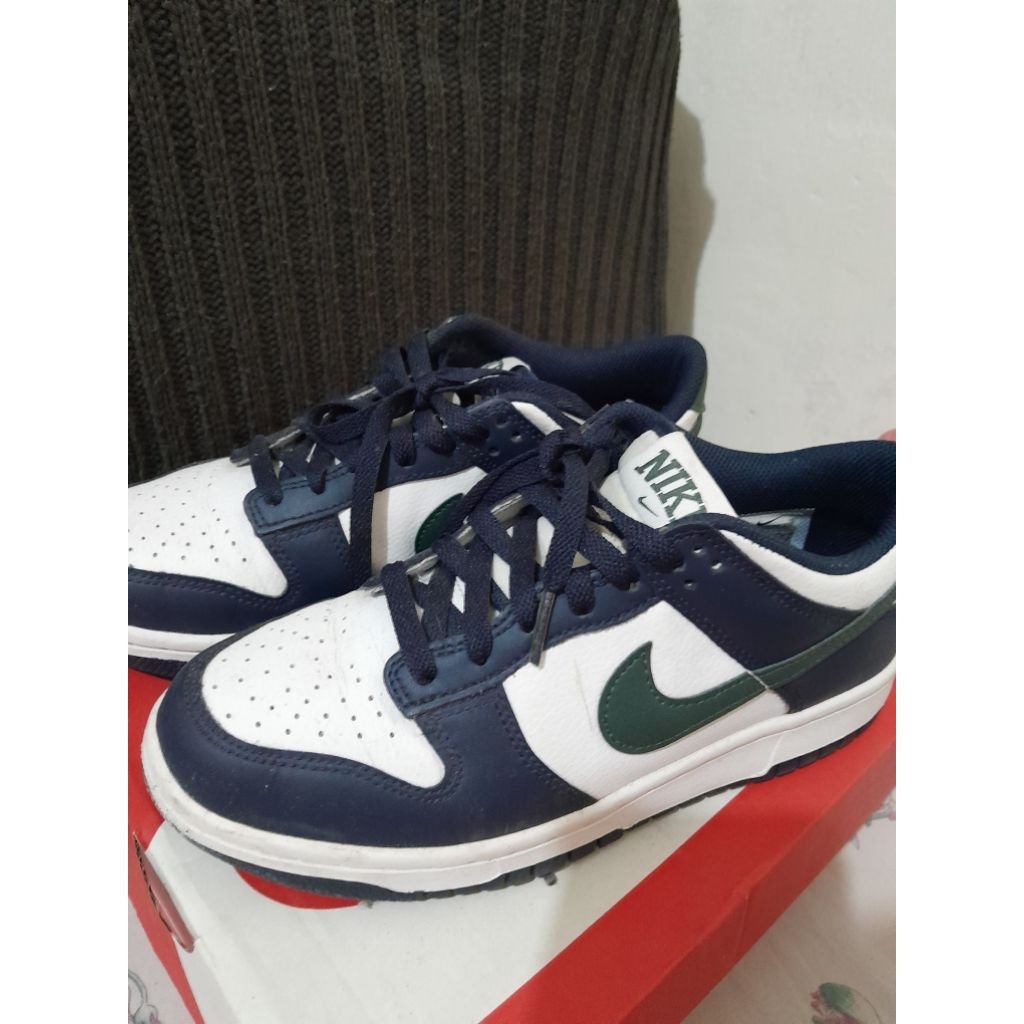 preloved nike dunk low gs obsidian