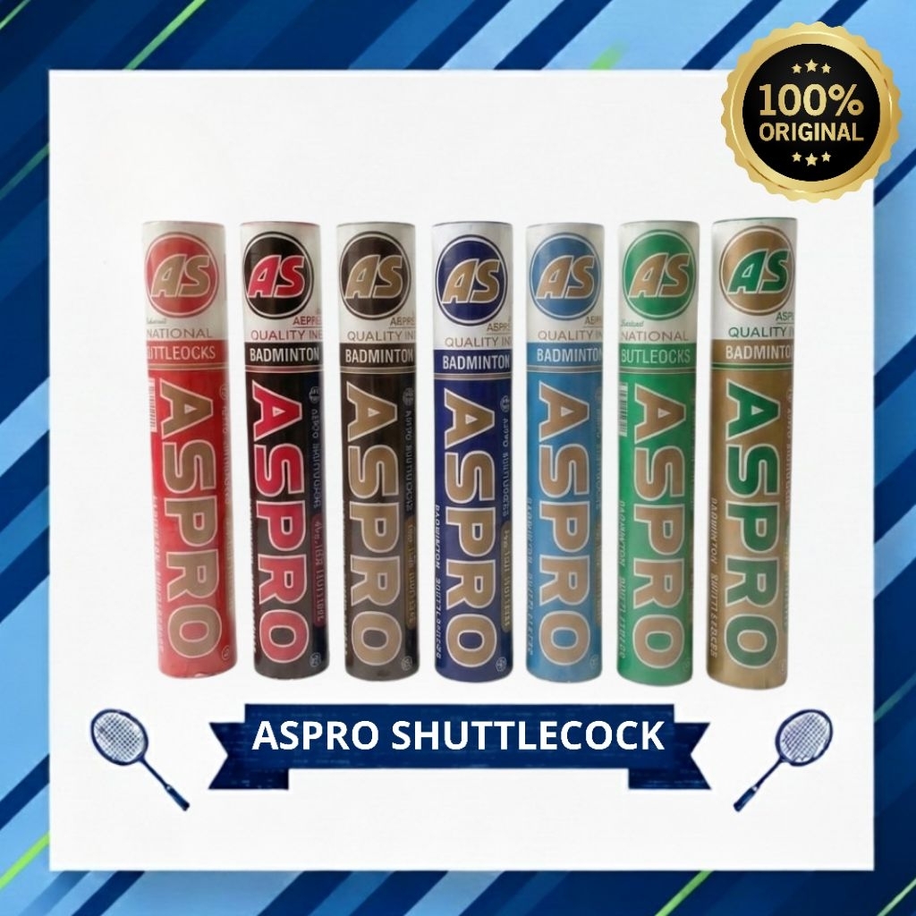 Shuttlecock Cock Badminton ASPRO/100% ORIGINAL