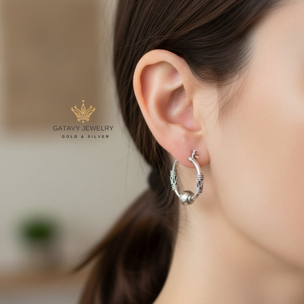 Anting Perak Asli Bali 925