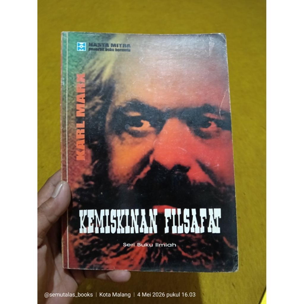 Karl Marx Kemiskinan Filsafat