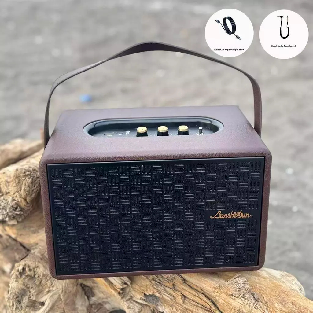 Banshsun YR168 Speaker Bluetooth Portable Smart Speaker 2.1 Channel 60W Woofer 5.25 Inch DSP Wood MD