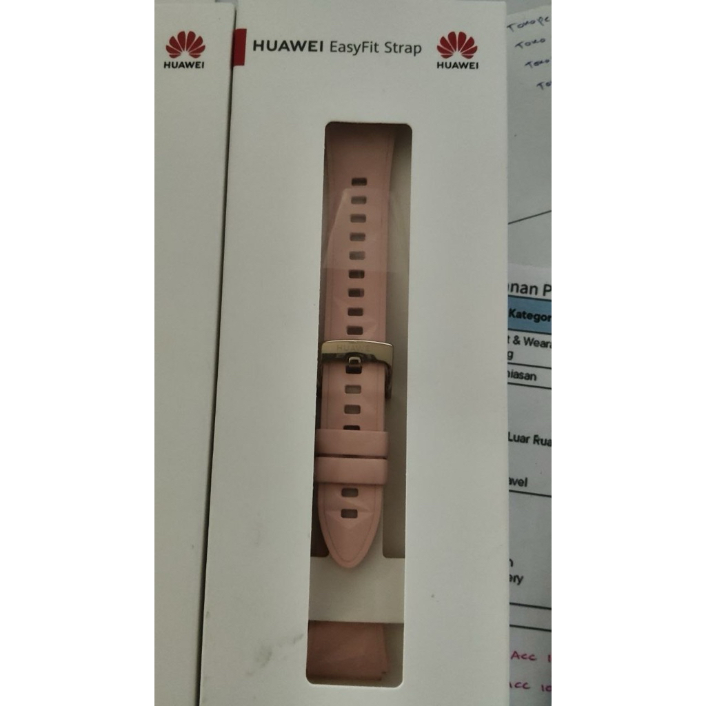 huawei easyfit strap pink 18 mm original baru