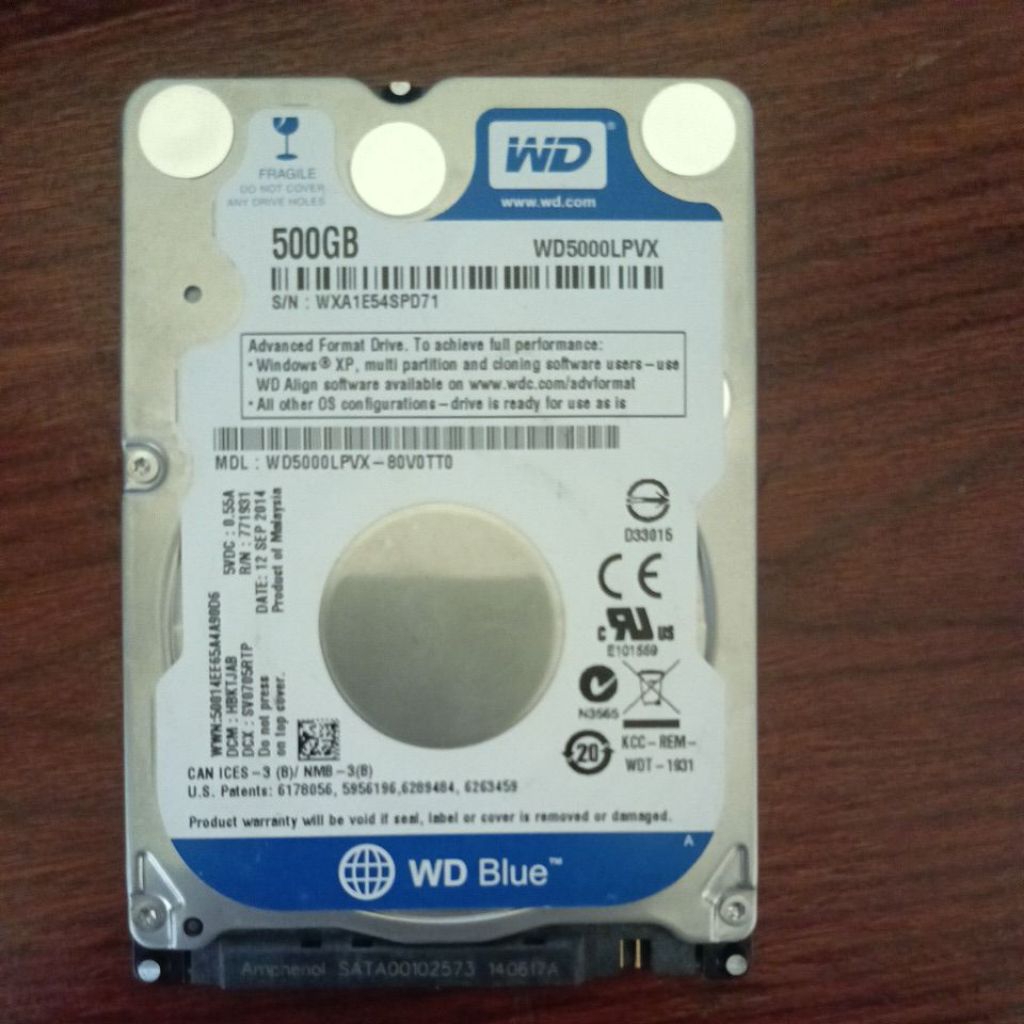 Hardisk Western Digital 500GB
