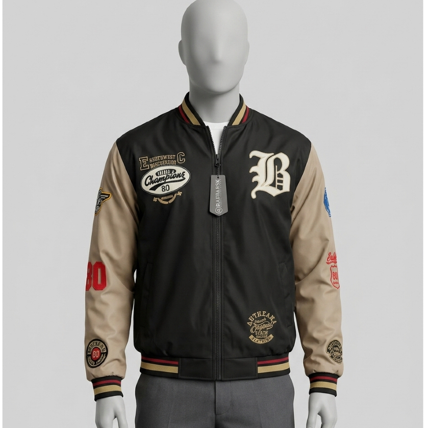 Jaket Varsity Pria unisex Brotherdo