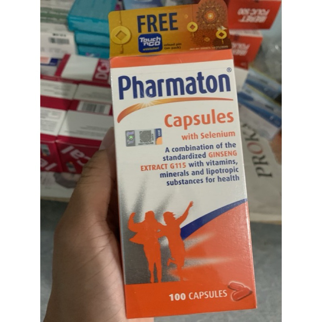 Pharmaton capsules isi 100 original malaysia
