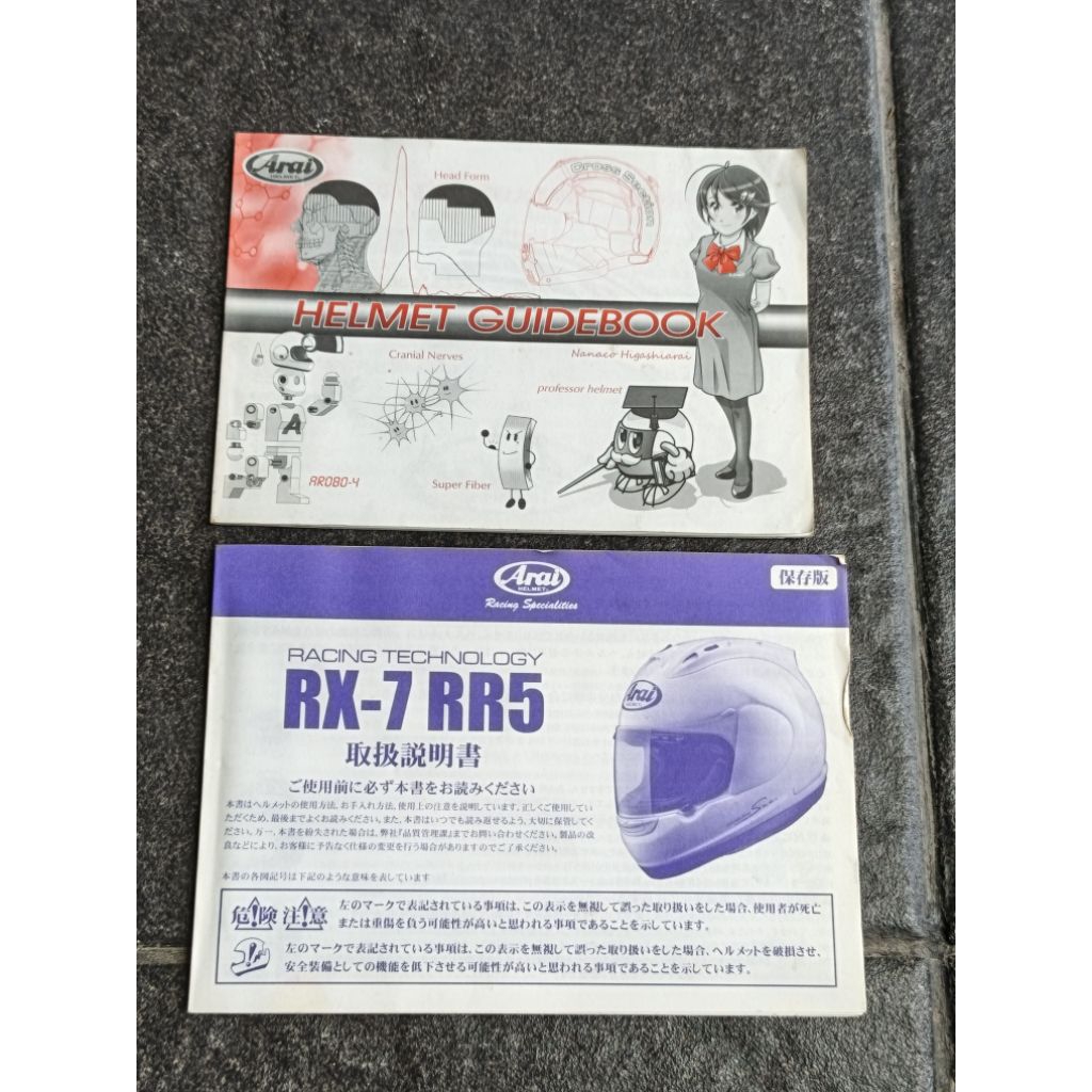 Buku arai rx7 RR5 original dan manual book