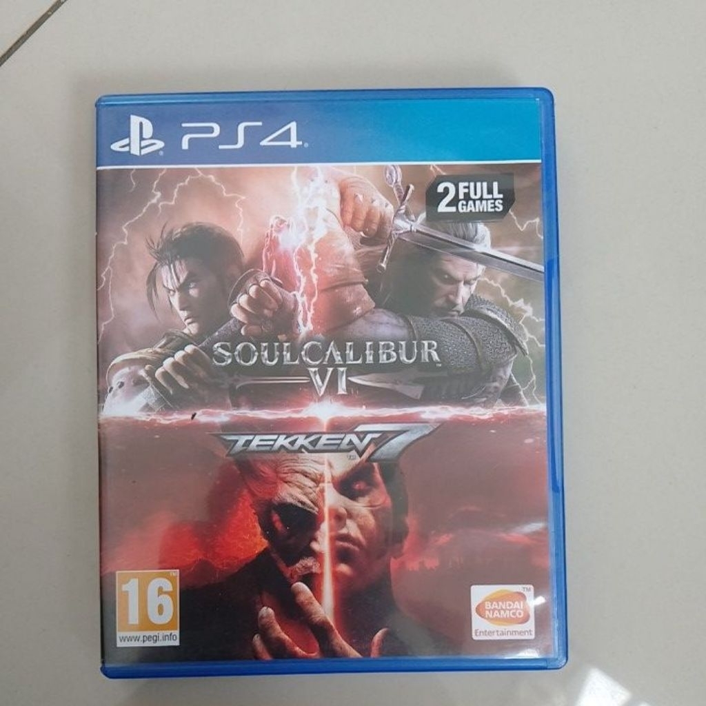2 full game kaset Soulcalibur VI & Tekken 7 PS4 Ori