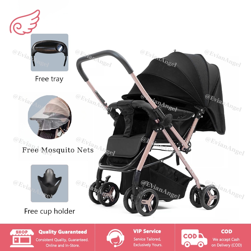 EVIANANGEL Stroller Baby Lipat Kereta Dorong Bayi Newborn Baby Lipat Travelling Stroller Cabin Size 