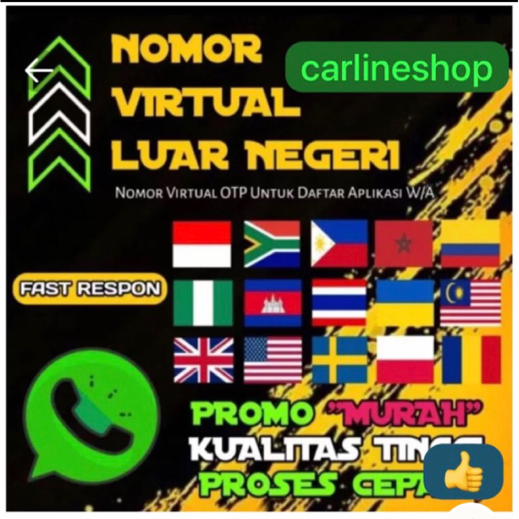 Nomor Virtual Luar Negeri High Quality - Sim Card Region