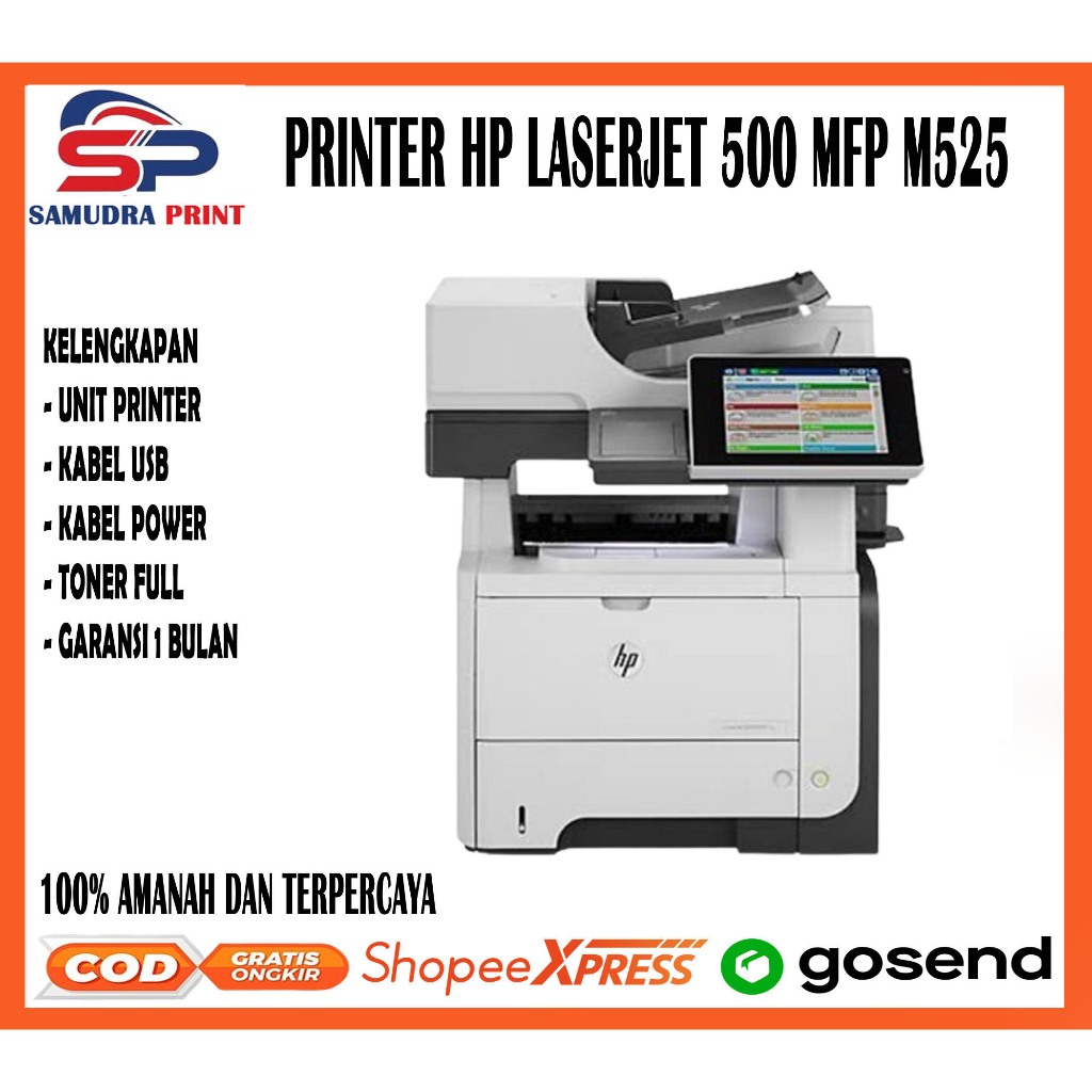 HP LaserJet Enterprise 500 MFP M525 kondisi siap pakai