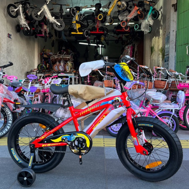 Sepeda Anak BMX 16 Inch Wimcycle Bigfoot (Rem V Brake) Ban 3.0
