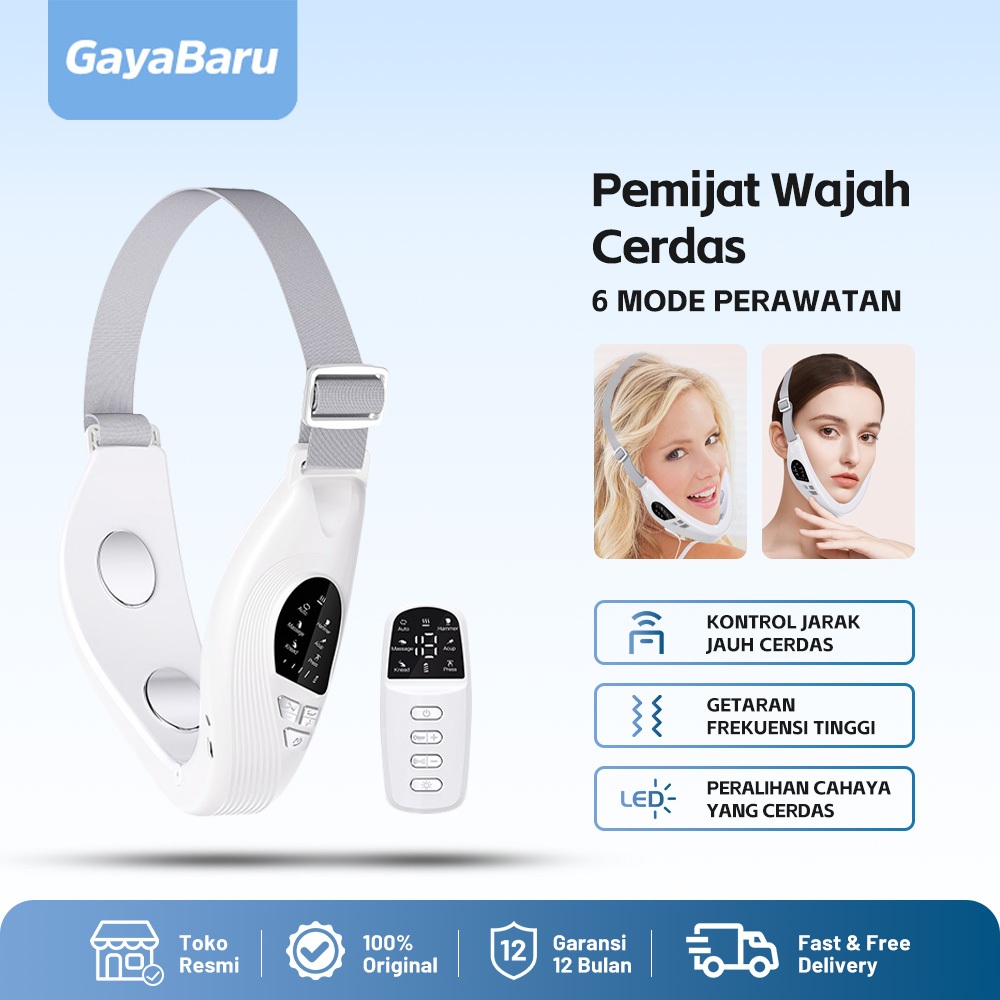 Gayabaru Alat Pijat Penirus Wajah V Face Lifting V-Wajah Penghilang Dagu Ganda Wajah Simetris
