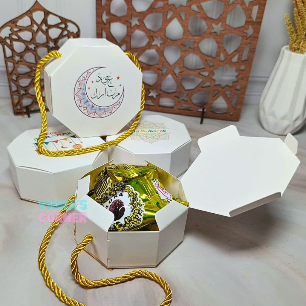 Box Hampers Kotak Kecil Idul Fitri Permen Snack Kue Kemasan Goodie Bag Hadiah Bingkisan Lebaran