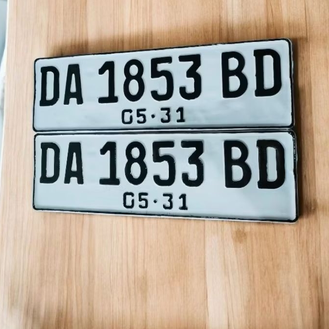 PLAT MOBIL TIPIS PLAT SEMENTARA ANGKA BARU