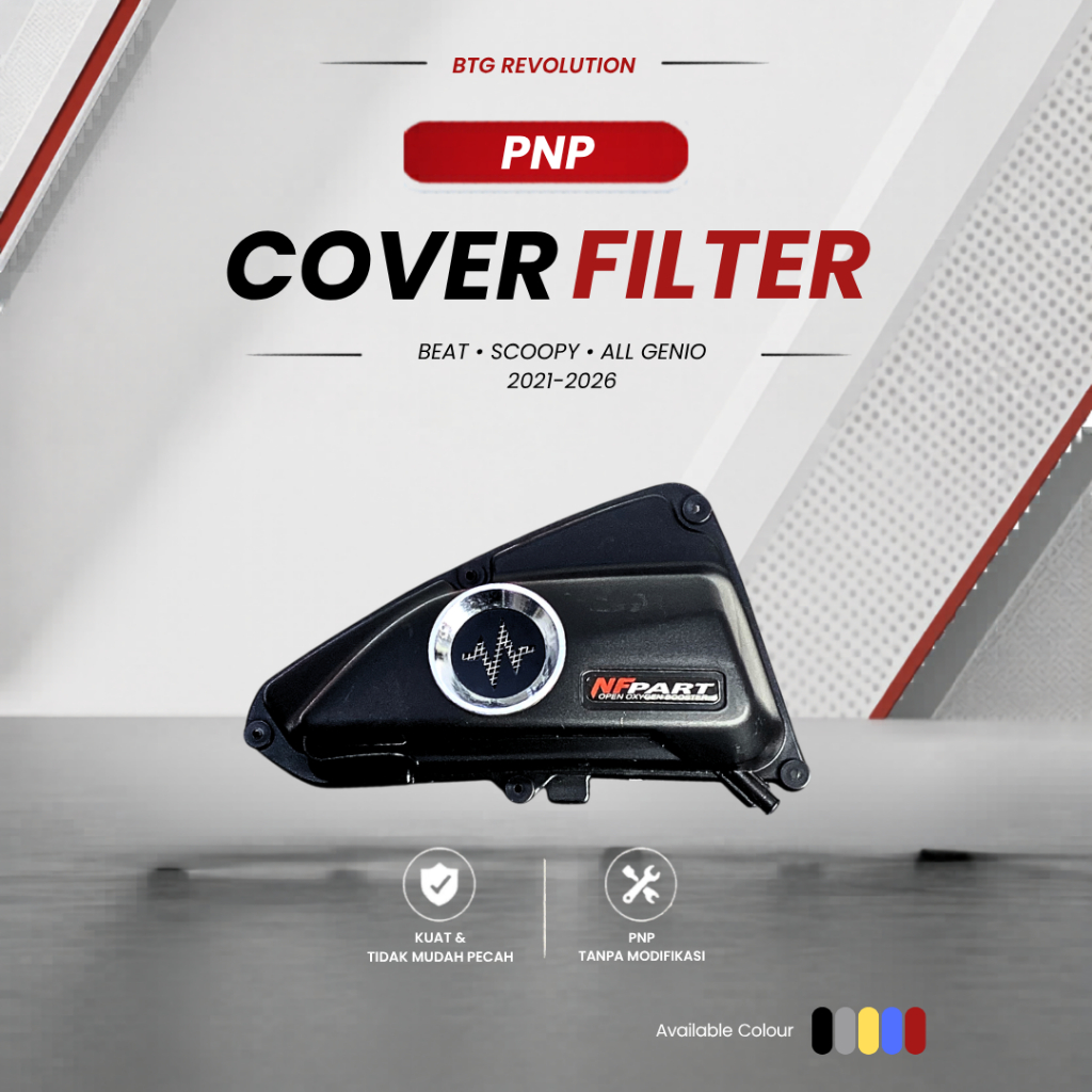CORONG UDARA TUTUP FILTER BEAT SCOOPY GENIO 2021-2026 VELOCITY BOX FILTER
