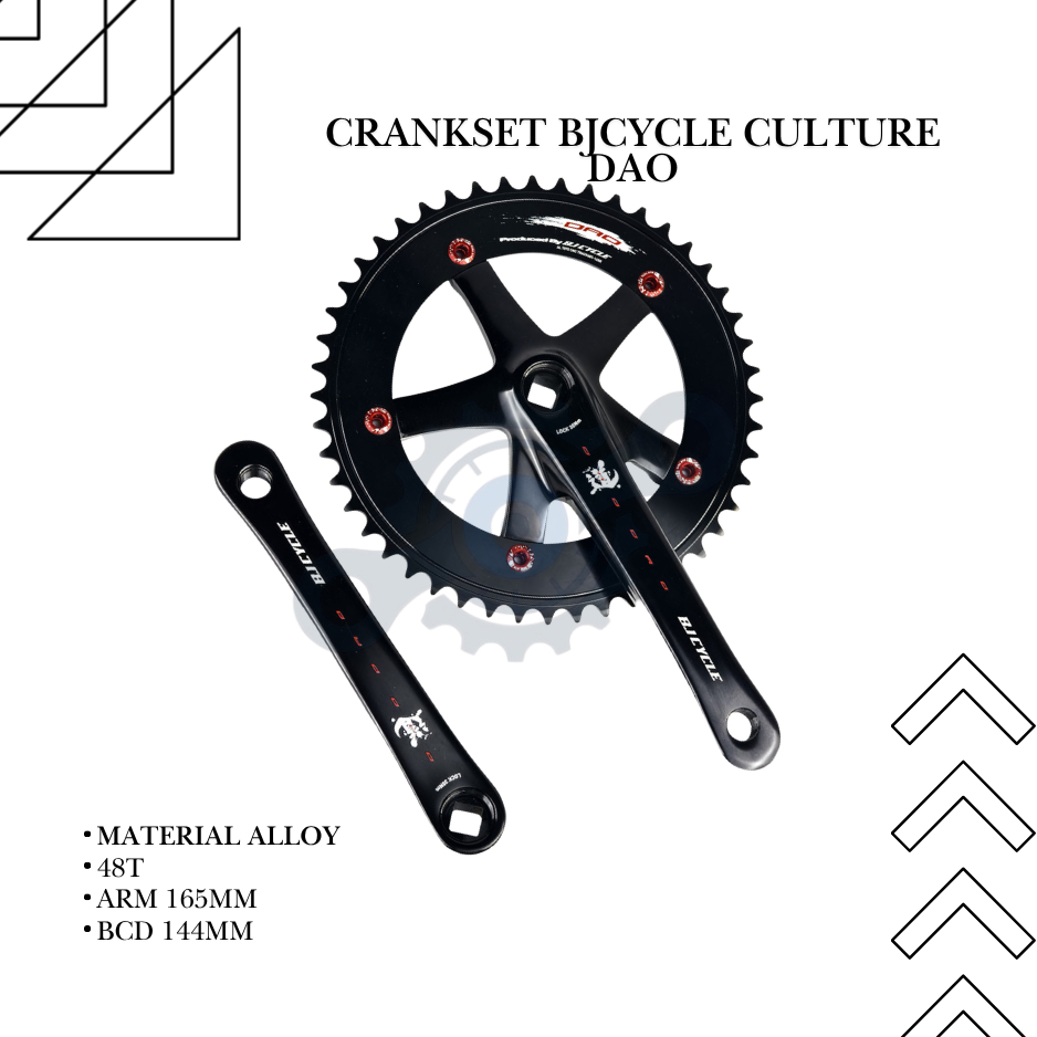 Crank Bjcycle Culture Dao 48T 165MM Single Speed Like Sugino