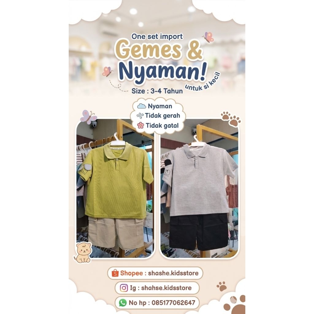 one set import kaos polo